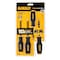 Stanley DeWalt ToughSeries 3/16 in. L Demolition Screwdriver Set 4 pc DWHT65101 - alternate 1